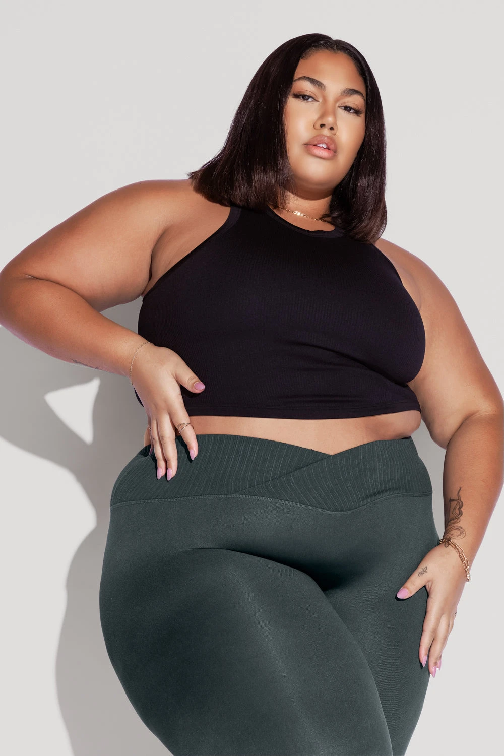 Let's Go Seamless Crop Top - Black 1 Let's Go Seamless Crop Top - Black