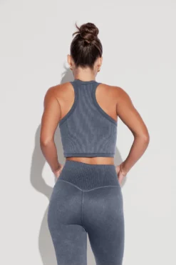 Let's Go Seamless Crop Top - Vintage Indigo -Popflex Store Let sGoCropTop SSLeggings vintageindigo 1396 Edit