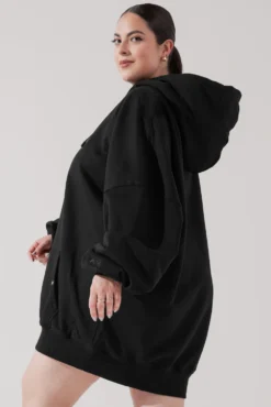 Long Cloud Hoodie - Black -Popflex Store LongCloudHoodie Black B1002 2667 Edit