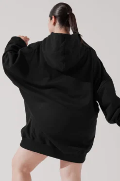 Long Cloud Hoodie - Black -Popflex Store LongCloudHoodie Black B1002 2668 Edit