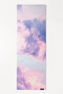 Vegan Suede Yoga Mat - Heart In The Clouds