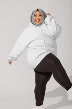 Long Cloud Hoodie - Light Heather Grey -Popflex Store NOORoutfit1 40520 Edit