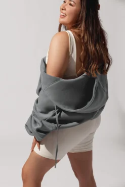 Zip Cloud Hoodie - Smoke 12 Zip Cloud Hoodie - Smoke -Popflex Store OPF0876 Edit