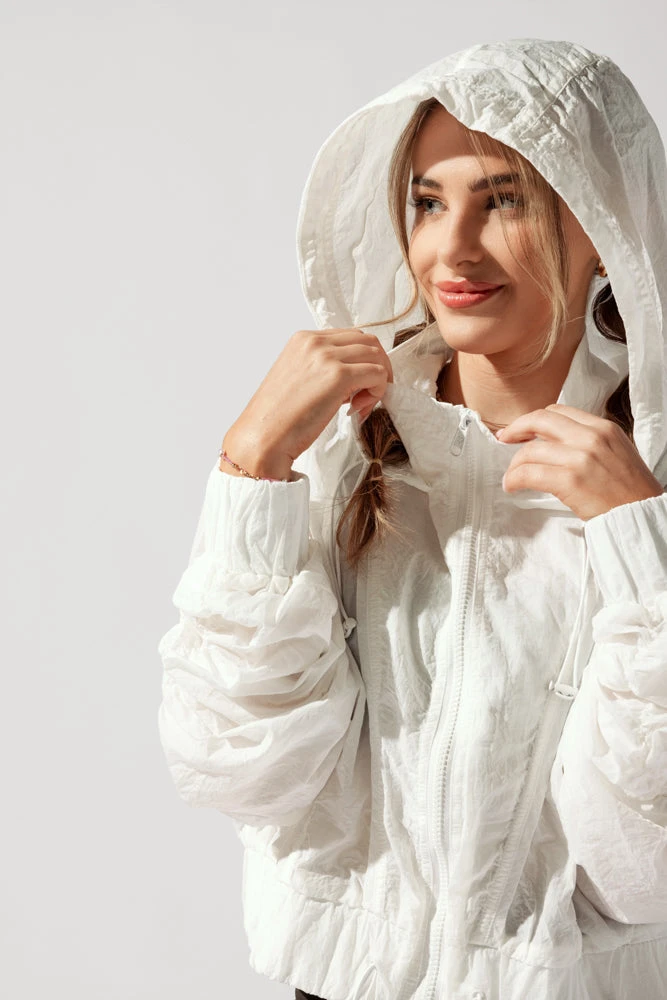 Whimsical Breeze Windbreaker - White 2 Whimsical Breeze Windbreaker - White - Image 2