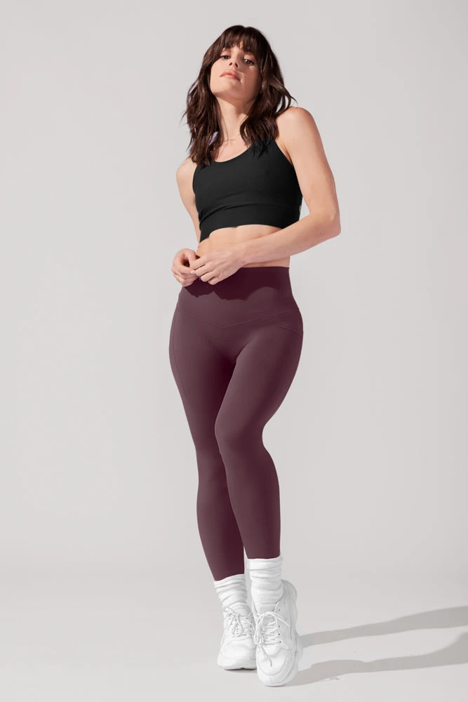 Supersculpt™ Leggings With Pockets (Pet Hair Resistant) - Pecan 3 Supersculpt™ Leggings With Pockets (Pet Hair Resistant) - Pecan - Image 3