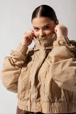 Whimsical Breeze Windbreaker - Desert Sand