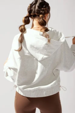 Half Zip Warm Up Hoodie - Light Heather Grey 10 Half Zip Warm Up Hoodie - Light Heather Grey -Popflex Store OPF1670 Edit