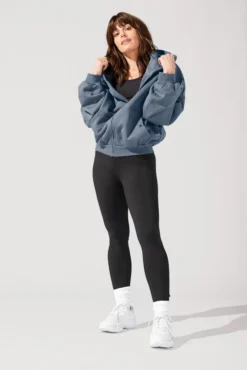 Zip Cloud Hoodie - Denim Blue 10 Zip Cloud Hoodie - Denim Blue -Popflex Store OPF1799 Edit