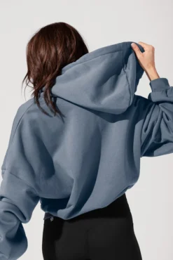 Zip Cloud Hoodie - Denim Blue 12 Zip Cloud Hoodie - Denim Blue -Popflex Store OPF1836 Edit