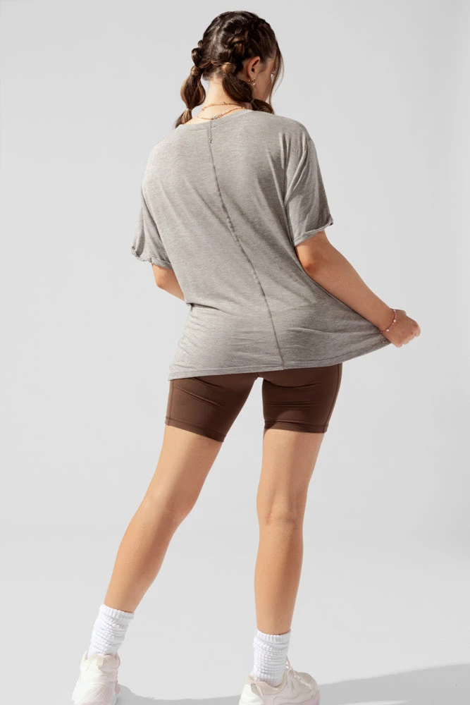 Perfect Boyfriend Tee - Heather Grey 6 Perfect Boyfriend Tee - Heather Grey - Image 6