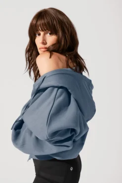 Zip Cloud Hoodie - Denim Blue 13 Zip Cloud Hoodie - Denim Blue -Popflex Store OPF1863 Edit