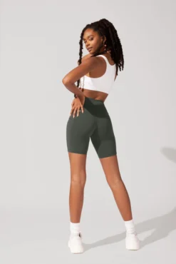 Cargo Biker Short With Pockets (Pet Hair Resistant) - Forestwood -Popflex Store OPF2275