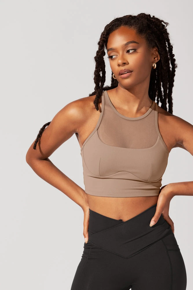 Celeste Mesh Crop Bralette - Leafless Tree 5 Celeste Mesh Crop Bralette - Leafless Tree - Image 5