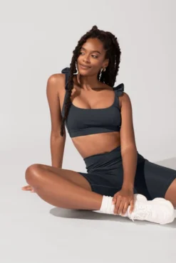 Romance Ruffle Bra - Smoky Grey -Popflex Store OPF3032 Edit