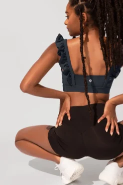 Romance Ruffle Bra - Smoky Grey -Popflex Store OPF3331 Edit