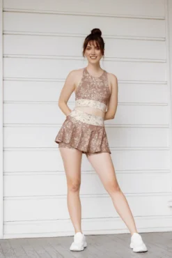 Harmony High Neck Bra - Tan Rose -Popflex Store OPF5004 Edit