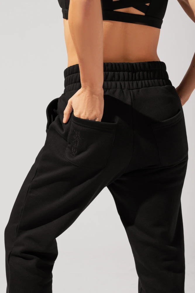 Cloud Rollover Sweatpant - Black 3 Cloud Rollover Sweatpant - Black - Image 3