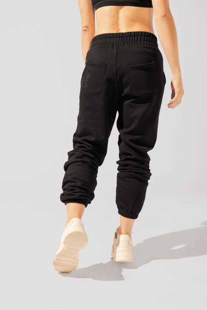 Cloud Rollover Sweatpant - Black 9 Cloud Rollover Sweatpant - Black - Image 9