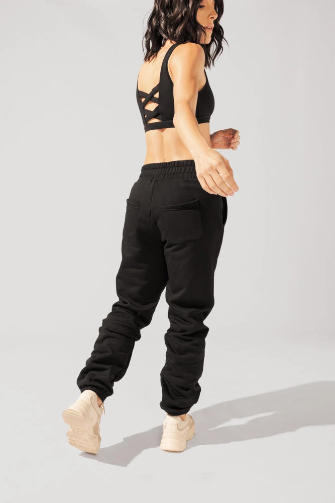 Cloud Rollover Sweatpant - Black 6 Cloud Rollover Sweatpant - Black - Image 6