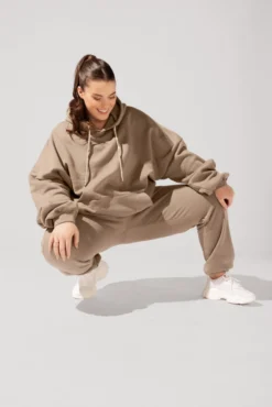 Shimmer Pullover Cloud Hoodie - Milk Tea -Popflex Store OPF6522 Edit 74463f47 8523 4e91 9db7 69679958443f