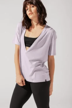 Daring Deep V Tee - Lilac Haze -Popflex Store OPF7570 Edit