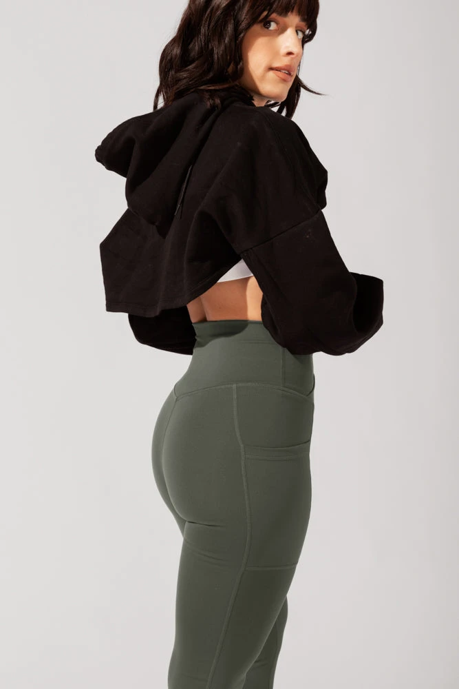 Crisscross Hourglass® Leggings With Pockets - Dark Sage 5 Crisscross Hourglass® Leggings With Pockets - Dark Sage - Image 5