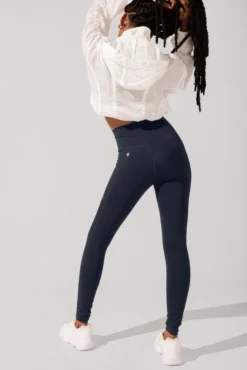 Crisscross Hourglass® Leggings With Pockets - Smoky Navy -Popflex Store OPF7991 Edit
