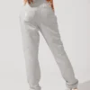 Cloud Rollover Sweatpant - Heather Grey