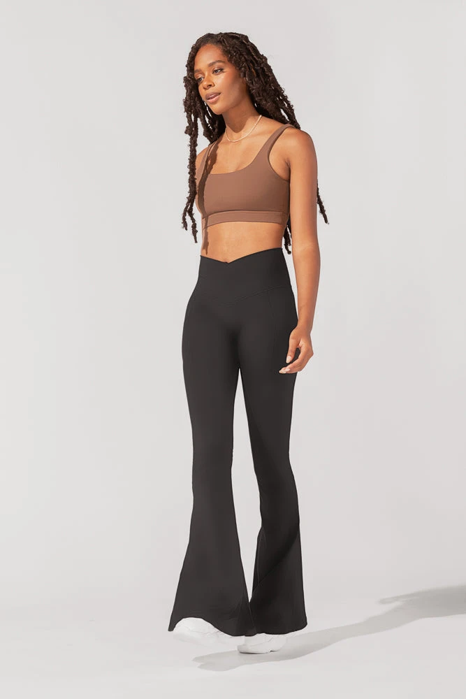 Crisscross Hourglass® Bell Bottom With Pockets - Black 12 Crisscross Hourglass® Bell Bottom With Pockets - Black - Image 12