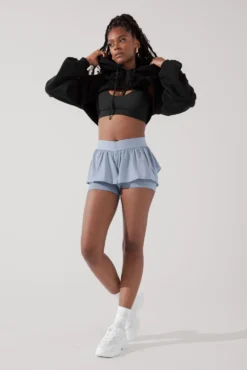 On The Run Ruffle Short - Blue Breeze -Popflex Store OntheRunRuffleShort BlueStorm 4017 1564 Edit 6258e05b 8635 4e9d 8156 e0edcfb86146