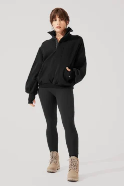 Ooey Gooey Half Zip Sweater - Black 16 Ooey Gooey Half Zip Sweater - Black -Popflex Store OoeyGooeyHalfZip Black E1016 2208 Edit scaled
