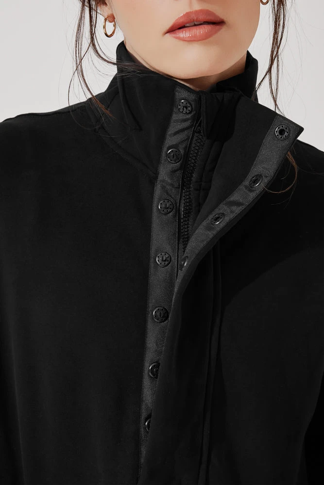 Ooey Gooey Half Zip Sweater - Black 2 Ooey Gooey Half Zip Sweater - Black - Image 2