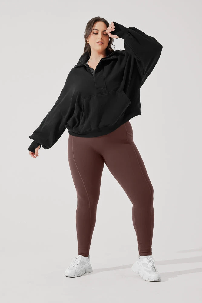 Ooey Gooey Half Zip Sweater - Black 9 Ooey Gooey Half Zip Sweater - Black - Image 9