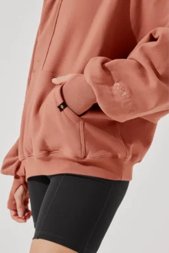 Ooey Gooey Half Zip Sweater - Canyon Clay -Popflex Store OoeyGooeyHalfZip Cinnamon E1016 4714 Edit