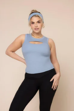 Peekaboo Crew Tank - Blue Storm -Popflex Store Peek a booCrewTank BlueStorm B1024 03050