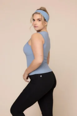 Peekaboo Crew Tank - Blue Storm -Popflex Store Peek a booCrewTank BlueStorm B1024 03057