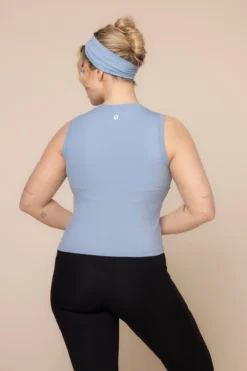 Peekaboo Crew Tank - Blue Storm -Popflex Store Peek a booCrewTank BlueStorm B1024 03068