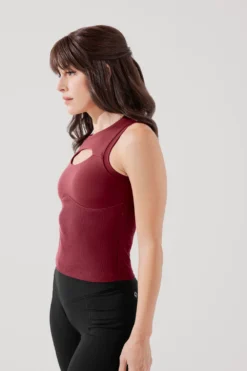 Peekaboo Crew Tank - Crimson -Popflex Store PeekabooCrewTank Crimson B1024 0392 Edit c7aa3959 ae2a 4b85 ab65 b13935a27232