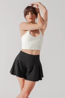 Plié Corset Crop Bralette - Cream -Popflex Store PileCorsetCropTop Cream 1049 0029 Edit 1