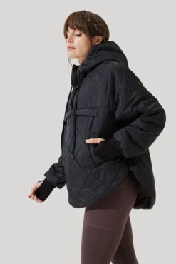 Pillow Packable Puffer Jacket - Black -Popflex Store Pillow Packable Puffer Jacket Black E1006 1316