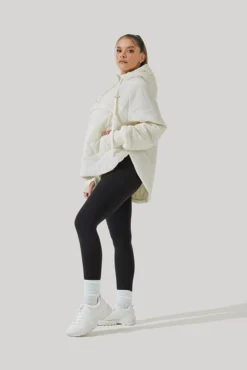 Pillow Packable Puffer Jacket - Coconut Cream -Popflex Store Pillow Packable Puffer Jacket Coconut Cream E1006 1829