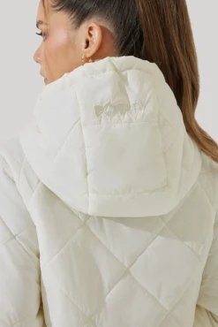 Pillow Packable Puffer Jacket - Coconut Cream -Popflex Store Pillow Packable Puffer Jacket Coconut Cream E1006 1906