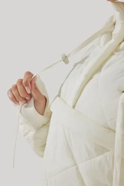 Pillow Packable Puffer Jacket - Coconut Cream -Popflex Store Pillow Packable Puffer Jacket Coconut Cream E1006 1915