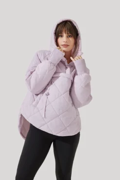 Pillow Packable Puffer Jacket - Orchid Ice -Popflex Store Pillow Packable Puffer Jacket Orchid Ice E1006 2101