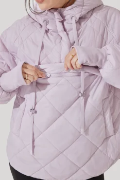 Pillow Packable Puffer Jacket - Orchid Ice -Popflex Store Pillow Packable Puffer Jacket Orchid Ice E1006 2155