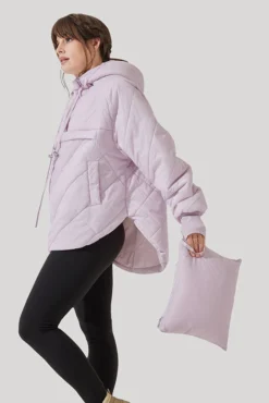 Pillow Packable Puffer Jacket - Orchid Ice -Popflex Store Pillow Packable Puffer Jacket Orchid Ice E1006 2173