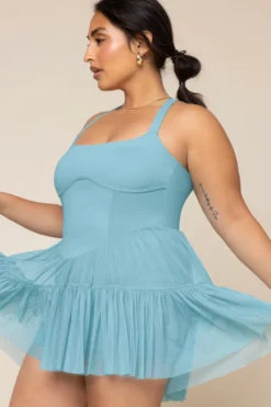 Corset Pirouette Dress - Oasis -Popflex Store Pirouette Dress Oasis F1000 01352