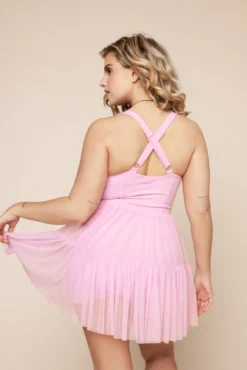 Corset Pirouette Dress - Bubblegum -Popflex Store PirouetteDress Bubblegum F1000 02084 Edit