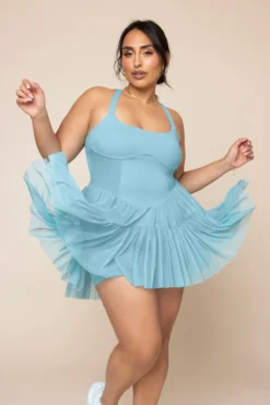 Corset Pirouette Dress - Oasis -Popflex Store PirouetteDress Oasis F1000 01377