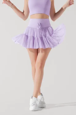 Pirouette Tiered Skort - Digital Lavender
